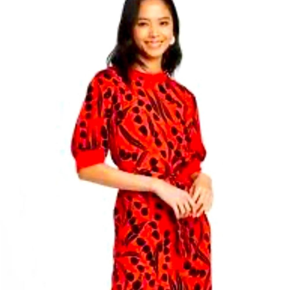 Beautiful Black and Red floral maxi dress.